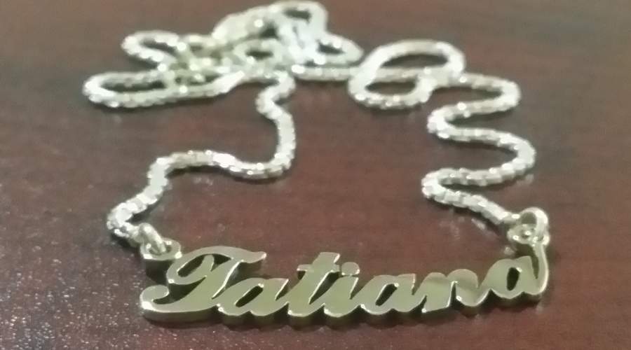 Sterling Silver 925 one name necklace
